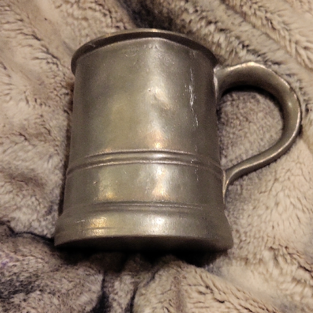 Vintage Pewter Tankard Mug